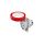 Gniazdo stałe 4P 16A 400V czerwone IP67 10 6H IEC 309 HP GW62231H /opak. 25/