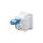 Gniazdo stałe 3P 32A 230V niebieskie IP44 10 6H IEC 309 HP GW62415 /opak. 16/
