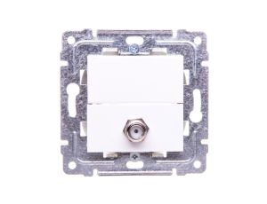 DANTE Gniazdo antenowe pojedyncze typu F białe 450454