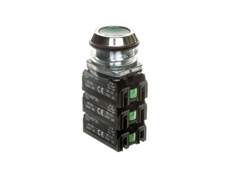 Przycisk sterowniczy 30mm zielony 6Z z samopowrotem NEF30-K6X W0-NEF30-K 6X Z