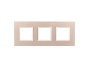 DANTE Ramka potrójna aluminium lakierowane SATYNA 4550283