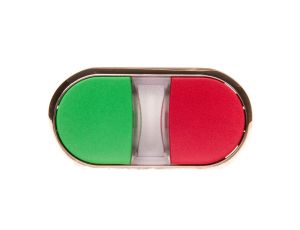 Przycisk podwójny podświetlany 22mm metal zielony/czerwony przyciski płaskie z samopowrotem SIRIUS ACT 3SU1051-3AB42-0AA0