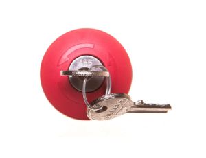 Przycisk bezpieczeństwa 22mm z zamkiem Ronis nr SB30 tworzywo czerwony 40mm 2 klucze IP69k SIRIUS ACT 3SU1000-1HG20-0AA0