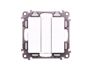 VALENA LIFE Łącznik potrójny biały 752103