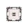 VALENA LIFE Ładowarka z gniazdem 2xUSB kremowy 753212