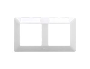 VALENA LIFE Ramka podwójna z etykietą biała 754012