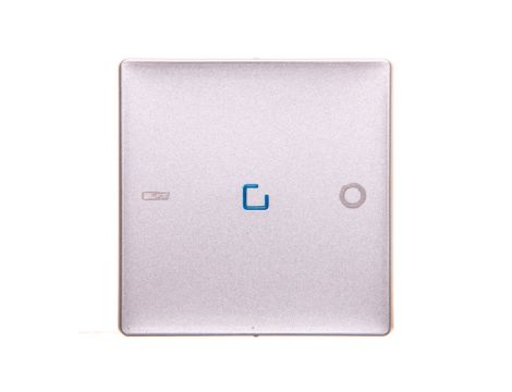 VALENA LIFE Plakietka łącznika ze wskaźnikiem aluminium 755042