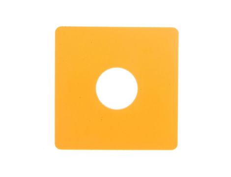 Tabliczka opisowa żółta kwadratowa 50x50mm bez nadruku SQ-GE 063263