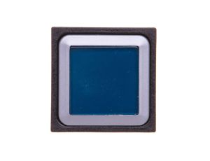 Naped przycisku 25x25mm niebieski bez samopowrotu z podświetleniem Q25LTR-BL/WB 086330
