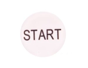 Wkładka do przycisku 22mm płaska biała z opisem START M22-XD-W-GB1 218197