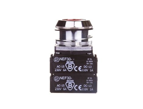 Przycisk sterowniczy 30mm czerwony z samopowrotem 3Z W0-NEF30-K 3X C