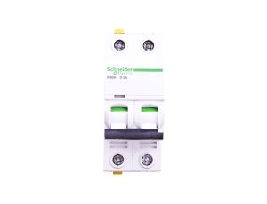 Wyłącznik nadprądowy 2P D 2A 10kA AC iC60H-D2-2 A9F08202