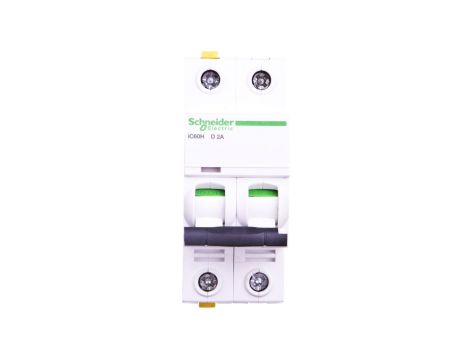 Wyłącznik nadprądowy 2P D 2A 10kA AC iC60H-D2-2 A9F08202