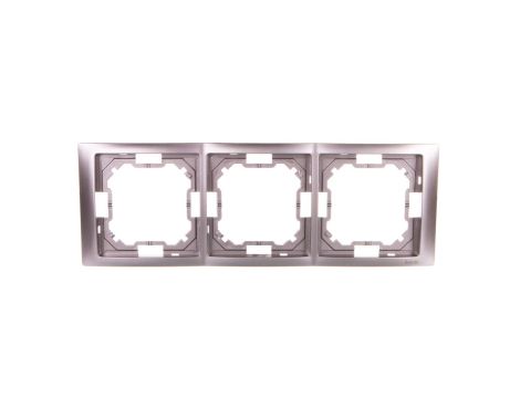 Simon Basic Neos Ramka potrójna stal inox BMRC3/21