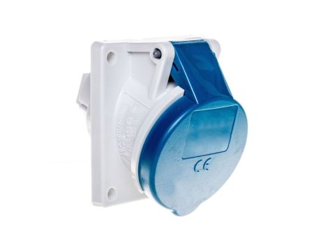 Gniazdo tablicowe skośne 3P 16A 230V niebieskie IP44 1463 MEN1463