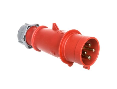 Wtyczka przenośna 32A 4P 400V czerwona IP44 AM-TOP 264 MEN264