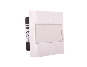 Przycisk podwójny plus, biały active, połysk, system M MTN617225