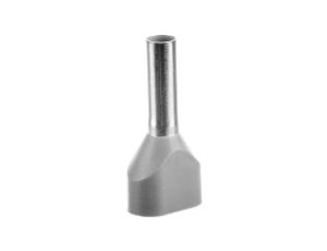 Końcówka tulejkowa podwójna izolowana 2,5mm2 szara AZ5DE025 /250szt./