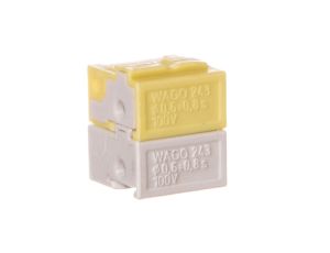 Złączka do terminali sieciowych 4x 0,6-0,8mm2 jasnoszara / żółta 243-212 /50szt./