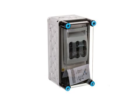 Skrzynka Mi z rozł. bezp. mocy, IP 65, wlk.1 - 150x300x170, 1xNH 00, 125A, 3-bieg.+PE+N Mi 5150 2000188