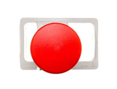 Przycisk bezpieczeństwa 40mm do obudów czerwony przez obrót GV2K011