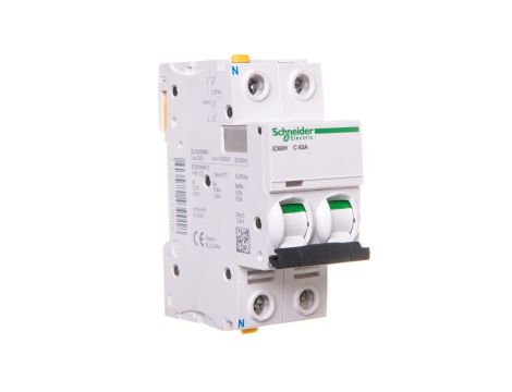 Wyłącznik nadprądowy 1P+N C 63A 10kA AC iC60H-C63-1N A9F07663