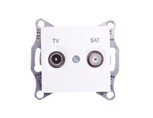 Sedna Gniazdo antenowe TV/SAT przelotowe 4dB kremowe SDN3401923