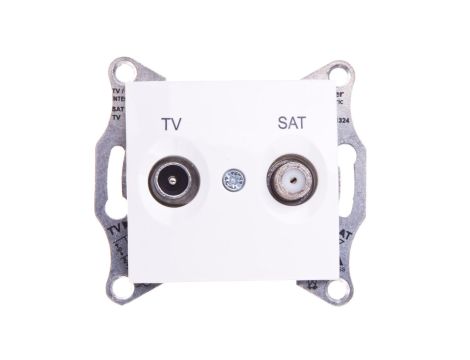 Sedna Gniazdo antenowe TV/SAT przelotowe 4dB kremowe SDN3401923