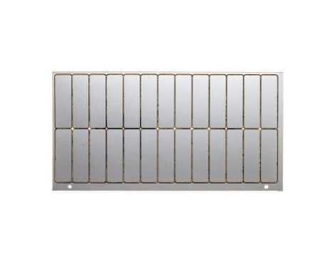 Tabliczka opisowa do wygrawerowania srebrna nieopisana 45x14mm GPE 45X14 SR/R 0807009