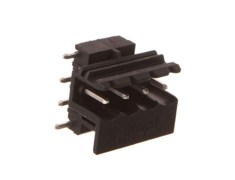 Gniazdo pinowe 4P 320V 12A czarne MSTBO 2,5/ 4-G1L BK 2909002 /200szt./