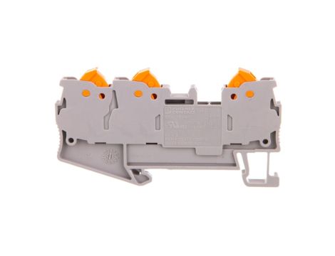 Złączka szynowa 3-przewodowa 4mm2 szara QTC 1,5-TWIN 3205048 /50szt./