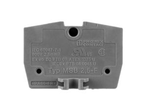 Złączka przelotowa 2,5mm2 szara MSB 2,5-F 3244041 /50szt./