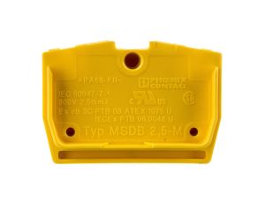 Złączka przelotowa 2,5mm2 żółta MSDB 2,5-M YE 3244290 /50szt./