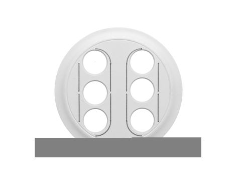 CELIANE Plakietka gniazd 2x3xRCA/YUV/ biała 068214