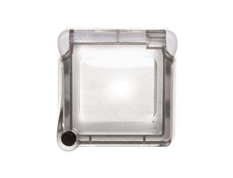 PLEXO55 Adapter z blokowaną klapką do mechanizmów szary/biały 069579