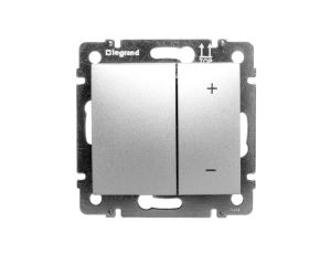 VALENA Ściemniacz przyciskowy 40-600W aluminium 770274