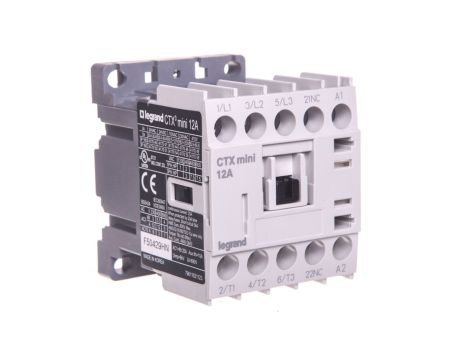 Stycznik mocy 3P 12A 230V AC 0Z 1R CTX3 MINI 417056