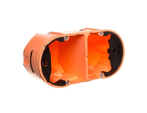 Berker TS Puszka podtynkowa podwójna do sensorów dotykowych 68x136x76mm pomarańczowa 1870