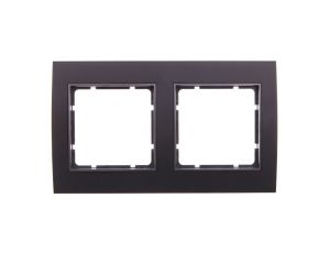Berker B.3 Ramka podwójna aluminium czarny/antracyt 10123005
