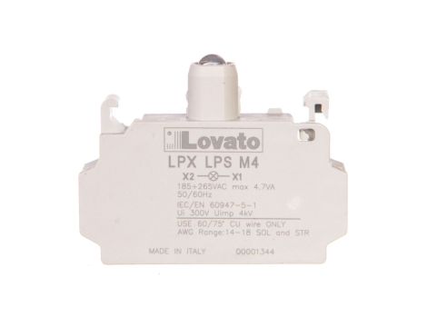 Oprawka z LED czerwona 185-265V AC LPXLPSM4