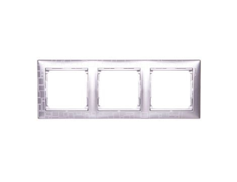 VALENA Ramka potrójna aluminium kubizm 770343