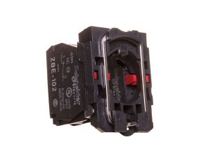 Pojedynczy blok styków z korpusem/kołnierzem mocującym, 2NC, zaciski śruboowe ZB5AZ104