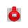 Gniazdo tablicowe 16A 4P 400V czerwone IP44 P17 TEMPRA PRO 555188
