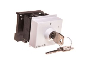 Przełącznik modułowy obrotowy 0-1 20A 2P kluczyk Z-DSA2-01-SL 248873
