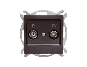 IMPRESJA Gniazdo antenowe RTV zakończeniowe 10dB antracyt GPA-10YPZ/m/50