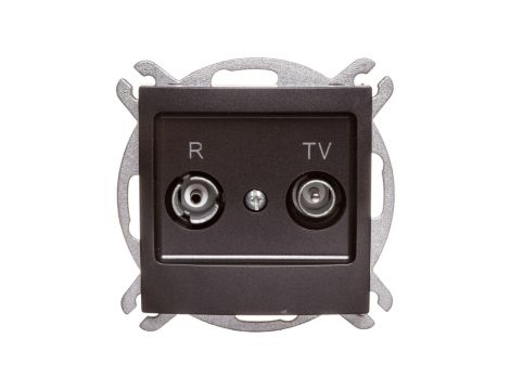 IMPRESJA Gniazdo antenowe RTV zakończeniowe 10dB antracyt GPA-10YPZ/m/50