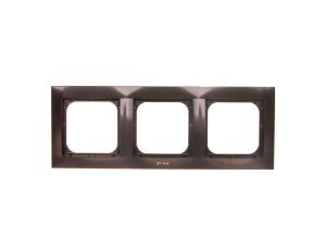 IMPRESJA Ramka potrójna do łączników IP44 antracyt RH-3Y/50