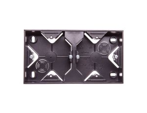 IMPRESJA Puszka natynkowa podwójna antracyt PNP-2Y/50