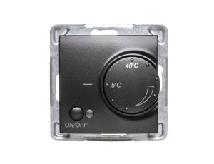 IMPRESJA Regulator temperatury /czujnik napowietrzny/ antracyt RTP-1YN/m/50