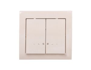 KIER Łącznik świecznikowy z podświetleniem beżowy ŁP-2WS/01